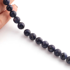 1 Strand Finest Quality Sodalite Faceted Ball Bead - Sodalite Ball Beads 8mm 14 Inches BR2185