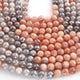 1 Long Strand Multi  Moonstone Silver Coated Faceted Balls beads - Gemstone ball Beads 7mm-8mm 15 Inches BR2182