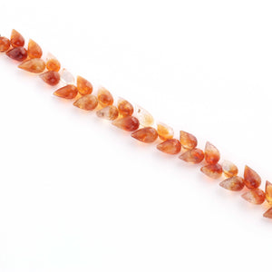 1 Strand Natural Shaded Hessonite Faceted Tear Drop Briolettes - Semi Precious Gemstone Water Drop- Beautiful Jewelry Making Briolettes Beads - 7mmx5mm-10mmx6mm - 7 Inches - BR3515