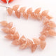 1 Strand Natural Peach Moonstone Faceted Tear Drop Briolettes - Semi Precious Gemstone Water Drop- Beautiful Jewelry Making Briolettes Beads - 9mmx6mm-10mmx7mm - 7 Inches - BR3565