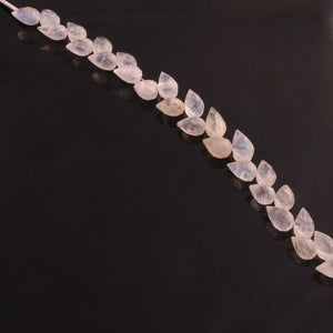 1 Strand Natural White Rainbow Moonstone Faceted Tear Drop Briolettes - Semi Precious Gemstone Water Drop- Beautiful Jewelry Making Briolettes Beads - 9mmx5mm-7mmx5mm - 7 Inches - BR3577