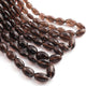 1 Strand Smoky Quartz Faceted Briolettes - Drum Shape Faceted Beads - 9mmx7mm-15mmx10mm - 16 Inches BR02012