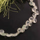 1 Strand Prehnite Faceted Briolettes - Heart Shape Briolettes -7mmx6mm-11mmx11mm - 8.5 inches BR02011