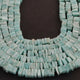 1 Long Strand Amazonite Heishi Smooth Briolettes  -Square Shape  Briolettes  5mm- 16 Inches BR2206