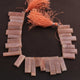 1 Strand Peach Moonstone Smooth Rectangle Briolettes  - Smooth Baguette Briolettes 13mmx7mm -31mmx7mm 10 Inches BR2283