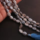 1 Long Strand Blue Oregon Smooth Oval Beads- Blue Opal Plain Oval Briolettes 9mmx8mm-18mmx13mm 8.5 Inches BR2220