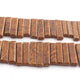 1 Strand Tiger Jasper Smooth Rectangle Briolettes  - Smooth Baguette Briolettes 24mmx9mm -35mmx9mm 10 Inches BR2246