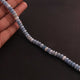 1 Strand Boulder Opal Smooth Rondelles  - Blue Oregon Beads - 8mm-9mm 14.5 Inches BR2238