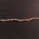 1  Long Strand  Golden Rutile Faceted  Briolettes -Heart Shape  Briolettes - 5mm-7mm- 8 Inches BR2269