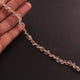 1  Long Strand  Golden Rutile Faceted  Briolettes -Heart Shape  Briolettes - 5mm-7mm- 8 Inches BR2269