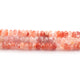 1 Strand Orange Rutile Faceted Rondelles Briolettes - Orange Rutile Briolettes 5mm-7mm 10.5 Inches BR2261