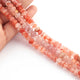 1 Strand Orange Rutile Faceted Rondelles Briolettes - Orange Rutile Briolettes 5mm-7mm 10.5 Inches BR2261