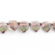 1 Strands Multi Fluorite Faceted  Briolettes - Fancy Shape Briolettes 9mx8mm-15mmx10mm  8.5 Inches BR2285