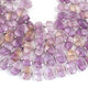 1 Strand  Ametrine  Faceted Fancy Shape Beads, Straight Drill Amethyst Fancy Beads,  Faceted  Briolettes 10mmx14mm - 10 Inches BR03308 - Tucson Beads