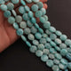 1 Strand Amazonite Faceted Coin Shape Briolettes  -Semi Precious  Briolettes Beads 11mm-16mm -7.5 Inches BR02162