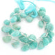 1 Strand Amazonite Faceted " D" Shape Briolettes  -Semi Precious  Briolettes Beads 18mmX12-16mmX11mm -9 Inches BR02163