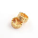 1 Pc Pave Diamond 12mm Spacer, Rondelles- 925 Sterling Silver & Yellow Gold Vermeil Wheel Beads  PDC00482 - Tucson Beads