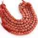 1 Strand Red Aventurine  Faceted  Cubes Shape Briolettes  -Semi Precious  Briolettes Beads 8mm-11mm -8 Inches BR02182