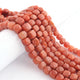 1 Strand Red Aventurine  Faceted  Cubes Shape Briolettes  -Semi Precious  Briolettes Beads 8mm-11mm -8 Inches BR02182