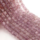 1 Strand Pink Amethyst Faceted  Cubes Shape Briolettes  -Semi Precious  Briolettes Beads 6mm-9mm -9 Inches BR02181