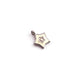 1 Pc Rose Cut Diamond Multi Color Bakelite Star Shape 925 Sterling Silver, Rose & Yellow Gold Vermeil Pendant - Enamel Charm Pendant 11mmx9mm  PDC00483 - Tucson Beads