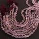 1 Strand Pink Amethyst  Faceted Nuggets Shape Briolettes  -Semi Precious  Briolettes Beads 7mmx6mm-15mmx10mm -9 Inches BR01766