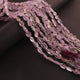 1 Strand Pink Amethyst  Faceted Nuggets Shape Briolettes  -Semi Precious  Briolettes Beads 7mmx6mm-15mmx10mm -9 Inches BR01766