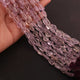 1 Strand Pink Amethyst  Faceted Nuggets Shape Briolettes  -Semi Precious  Briolettes Beads 7mmx6mm-15mmx10mm -9 Inches BR01766