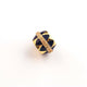 1 Pc Pave Diamond Multi Color Bakelite Beads - Diamond Enamel Bead- 13mmx10mm PDC00481 - Tucson Beads