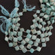 1 Strand Amazonite Faceted Cushion Shape Briolettes  -Semi Precious  Briolettes Beads 11 mm-15mm -9 Inches BR01763