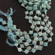 1 Strand Amazonite Faceted Cushion Shape Briolettes  -Semi Precious  Briolettes Beads 11 mm-15mm -9 Inches BR01763