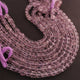 1 Strand Pink Amethyst Faceted  Cubes Shape Briolettes  -Semi Precious  Briolettes Beads 6mm-9mm -8.5 Inches BR01768