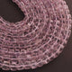 1 Strand Pink Amethyst Faceted  Cubes Shape Briolettes  -Semi Precious  Briolettes Beads 6mm-9mm -8.5 Inches BR01768