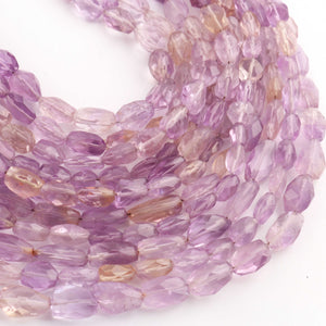 1 Strand Ametrine Faceted Nuggets Shape Briolettes  -Semi Precious  Briolettes Beads 7mmx6mm -13mmx9mm -9 Inches BR01764