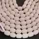 1 Strand White Chalcedony Smooth Tumble Briolettes-Semi Precious Gemstone Beads- 16mmx12mm 8 Inches BR03721