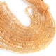 1 Long Strand Citrine Faceted Rondelles -Semi Precious Gemstone Citrine Roundelles Beads- 4mm-10mm 16 Inches BR03709