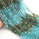 1 Long Strand Shaded Neon Apatite Smooth Oval Briolettes -Semi Precious Gemstone Beads- 6mmx5mm -7mmx5mm 14 Inches BR03707