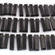 1 Strand Black Agate Faceted  Rectangle  Briolettes  - Rectangle  Briolettes  18mmx8mm-29mmx6mm-9 Inches BR03602 - Tucson Beads