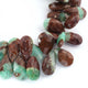 1 Strand Bio Chrysoprase  Faceted  Briolettes - Pear  Shape Briolettes 8 inch 21mmx11mm-16mmx12mm BR3201 - Tucson Beads