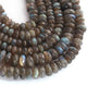 1 Strand Labradorite Faceted Rondelles -Semi Precious Gemstone Labradorite  Roundelles Beads- 8mm-15mm 8 Inches BR03720