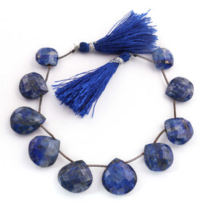 1  Strand Lapis Lazuli Faceted Briolettes - Heart Shape Briolettes - 17mm x15mm-22mmx21mm -9.5 Inches BR03603 - Tucson Beads