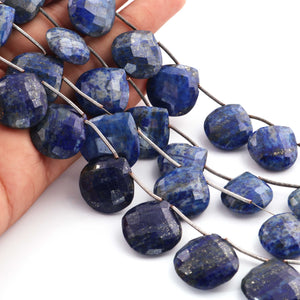 1  Strand Lapis Lazuli Faceted Briolettes - Heart Shape Briolettes - 17mm x15mm-22mmx21mm -9.5 Inches BR03603 - Tucson Beads