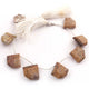 1  Strand Brown Jasper Faceted Briolettes  - Fancy  Briolettes  -18mmx21mm-21mmx23mm  8.5 Inches BR2606 - Tucson Beads