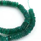 1  Strand  Green Onyx  Faceted Heishi Tyre Shape Gemstone Beads,  Green Onyx  Tyre Wheel Rondelles Beads, 11mm -14 Inches BR1661 - Tucson Beads