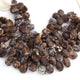 1 Strand Leopard Skin jasper Faceted Briolettes - Pear Shape Briolettes -12mmx10mm-14mmx10mm - 8 Inches BR03620 - Tucson Beads