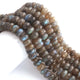 1 Strand Labradorite Faceted Rondelles -Semi Precious Gemstone Labradorite  Roundelles Beads- 8mm-13mm 8 Inches BR03716