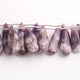 1 Strand Sujilite Smooth Pear Briolettes -Semi Precious Gemstone Sujilite Pear Beads  44mmx12mm-17mmx9mm 8 Inches BR0422