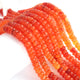 1 Strand Carnelian Faceted Rondelles -Semi Precious Gemstone Carnelian Roundelles Beads- 6mm-7mm 8 Inches BR03719