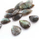 13 Pcs Amazing Labradorite Faceted Cabochon- Pear & Oval Shape Multi Fire Loose Gemstone -25mmx15mm- 36mmx19mm-LGS028