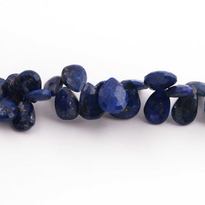 1  Strand Lapis Faceted Briolettes -Pear Shape Briolettes -13mmx11mm-  7.5 Inches BR089 - Tucson Beads